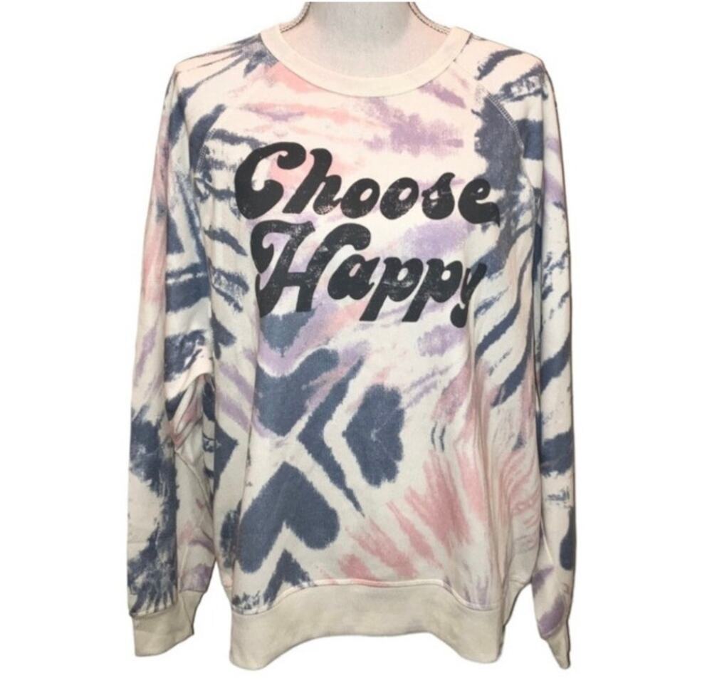 New Grayson Thread Choose Happy Crew Neck Sweatshirt XXL